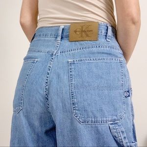 Calvin Klein Vintage Button Fly Cargo Jeans